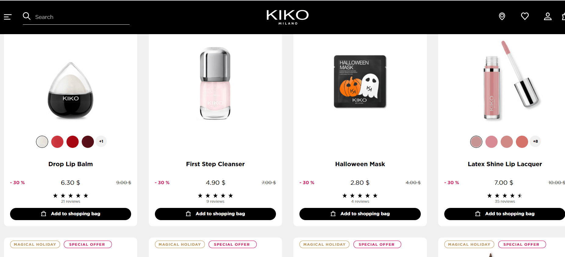 Kiko优惠码2024 kiko美国官网精选限定美妆产品低至7折+买二送二促销精选睫毛膏一律$5.9